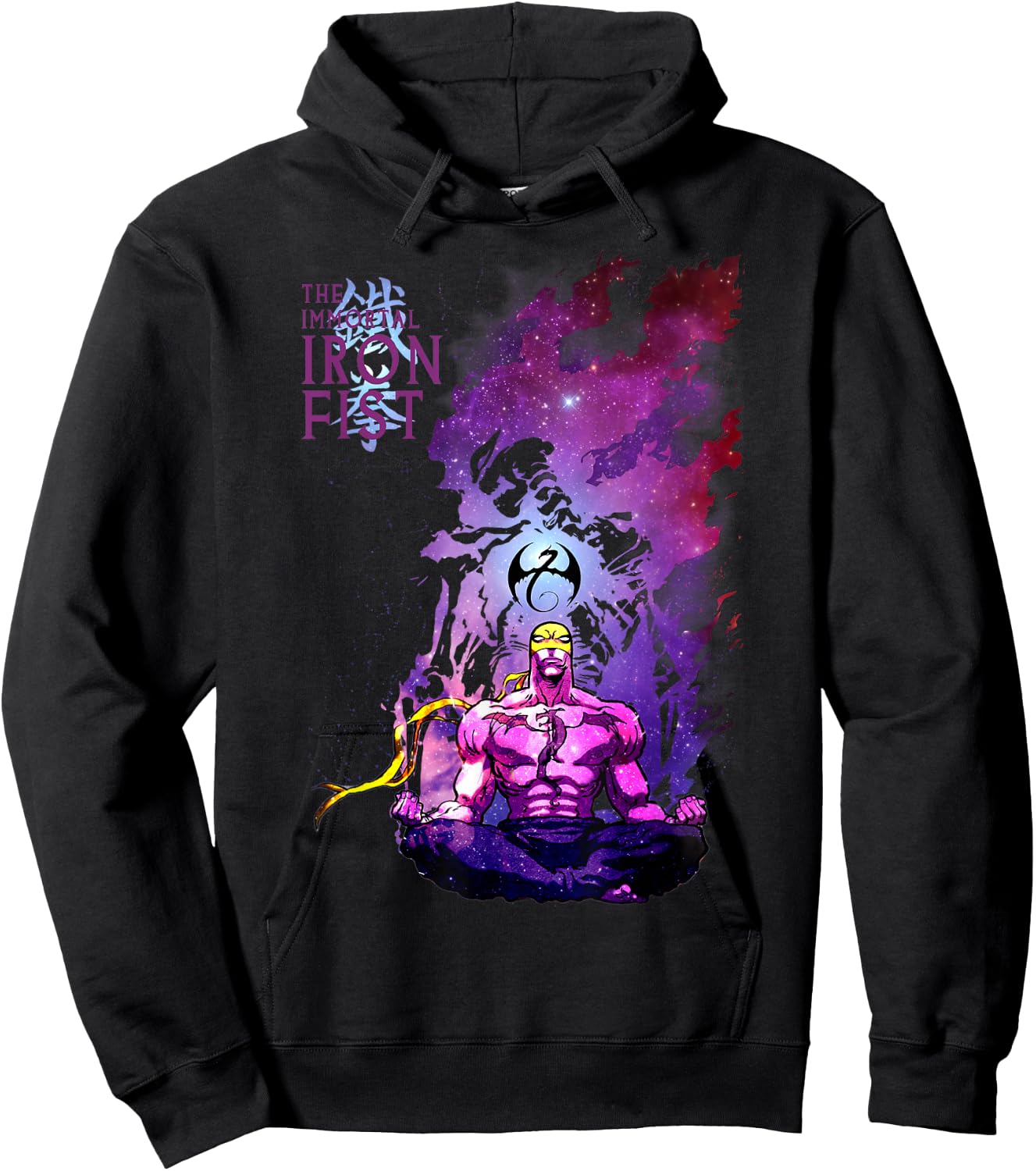 Marvel Iron Fist The Immortal In Space Meditation Hoodie - Hoodie | Black