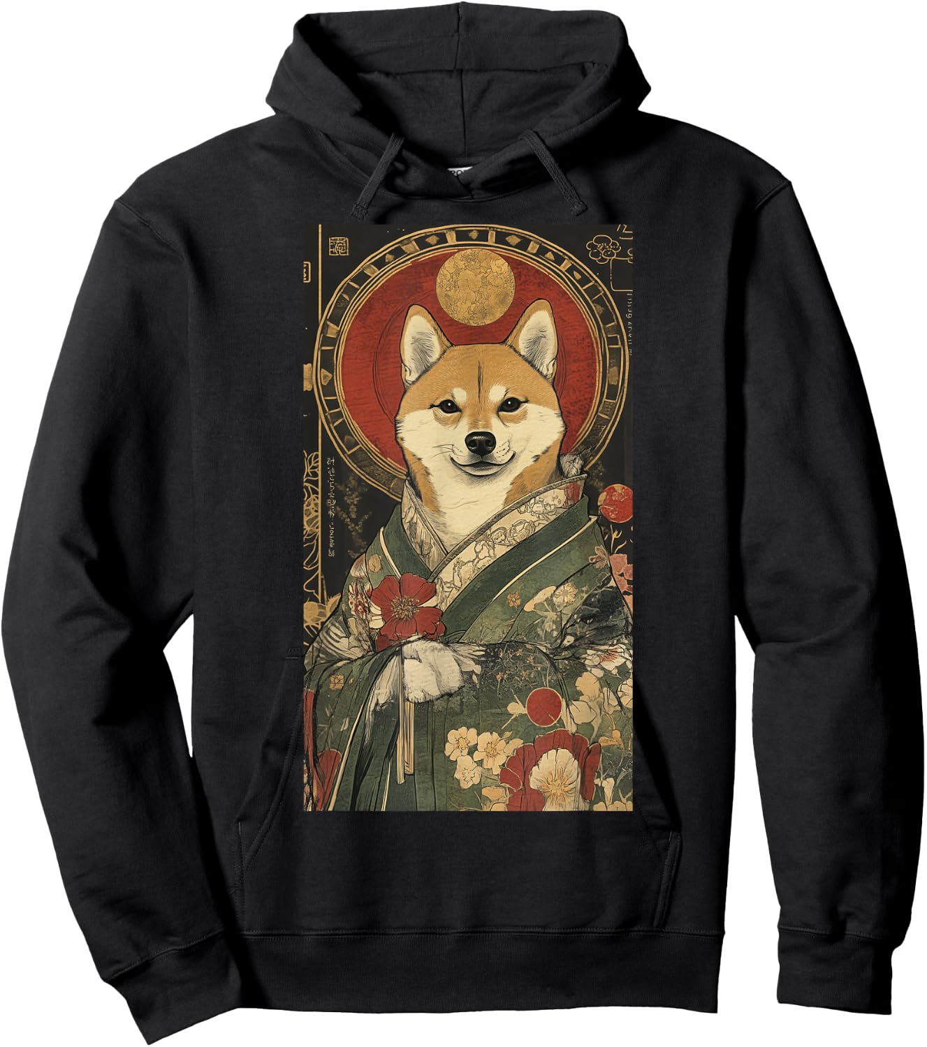 Shiba Inu Tarot Card Shiba Inu Japanese art Hoodie - Hoodie | Black