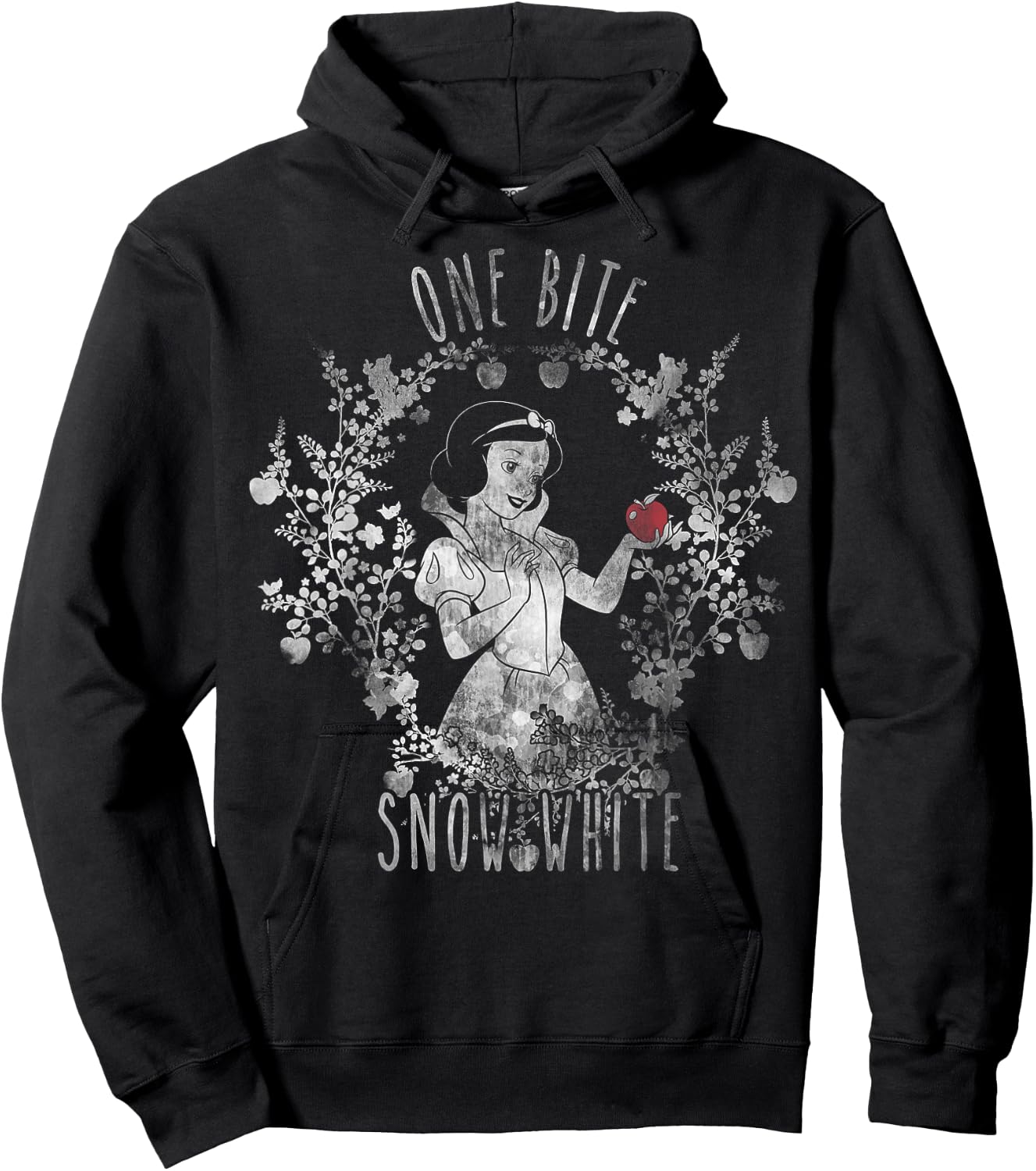 Disney Snow White One Apple Bite Graphic Hoodie - Hoodie | Black