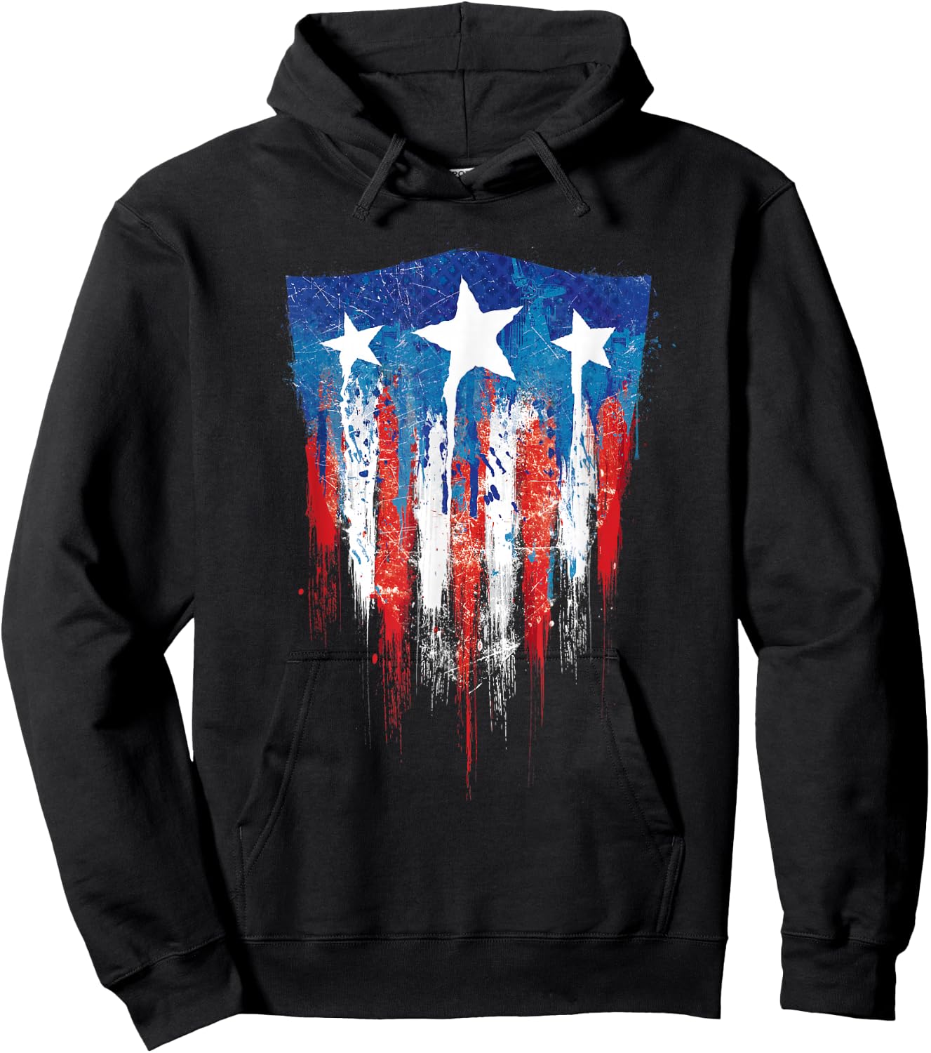 Marvel Captain America Flag Hoodie - Hoodie | Black