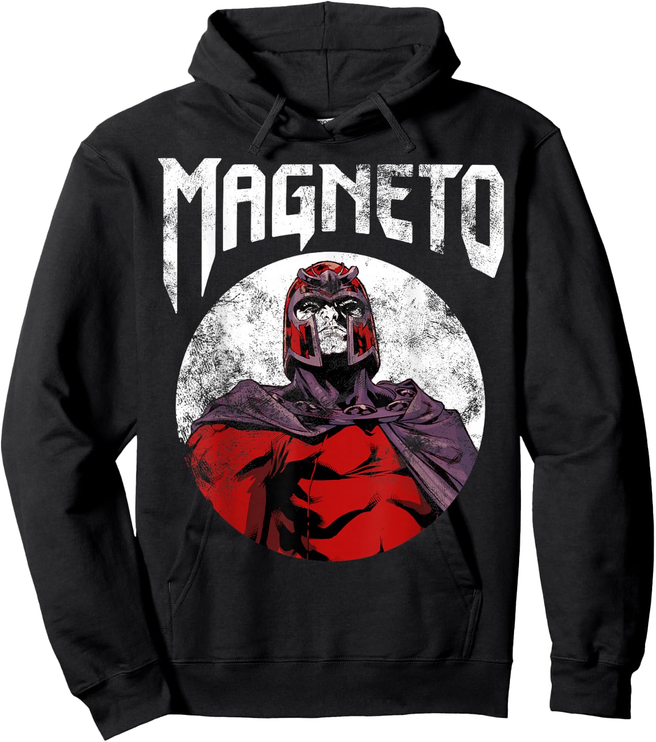 Marvel X-Men Magneto Classic Retro Rock Band Graphic Hoodie - Hoodie | Black