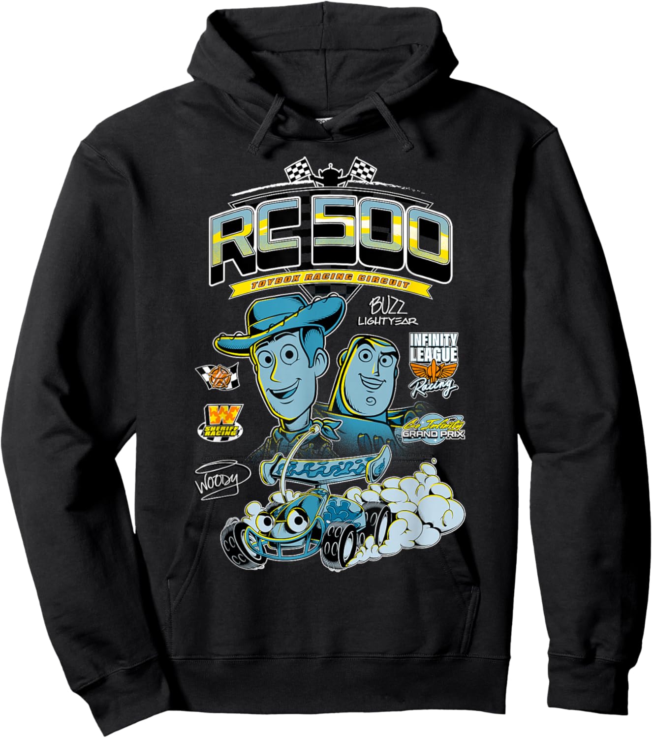 Disney Pixar Toy Story RC 500 Toybox Racing Circuit GP Hoodie - Hoodie | Black
