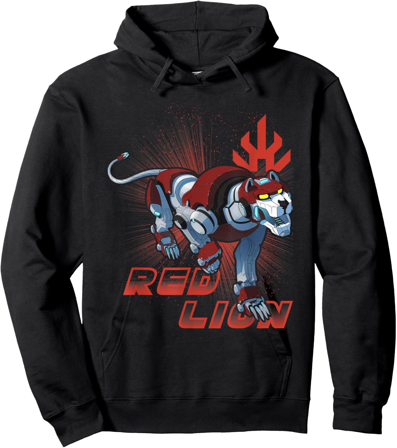 Legendary Defender Red Lion Logo Graphic Hoodie - Hoodie | Black