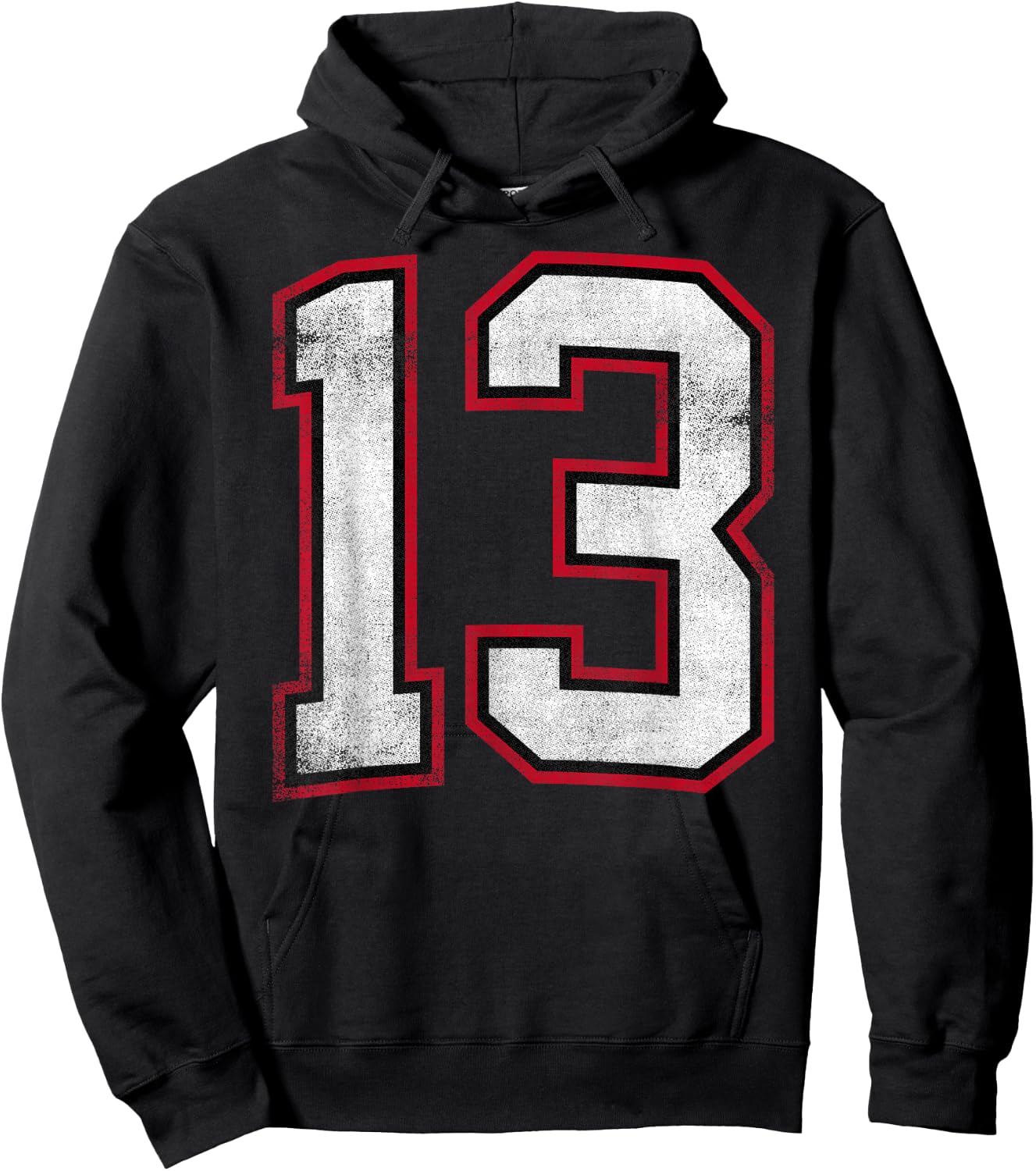 Number Thirteen 13 Hoodie - Hoodie | Black