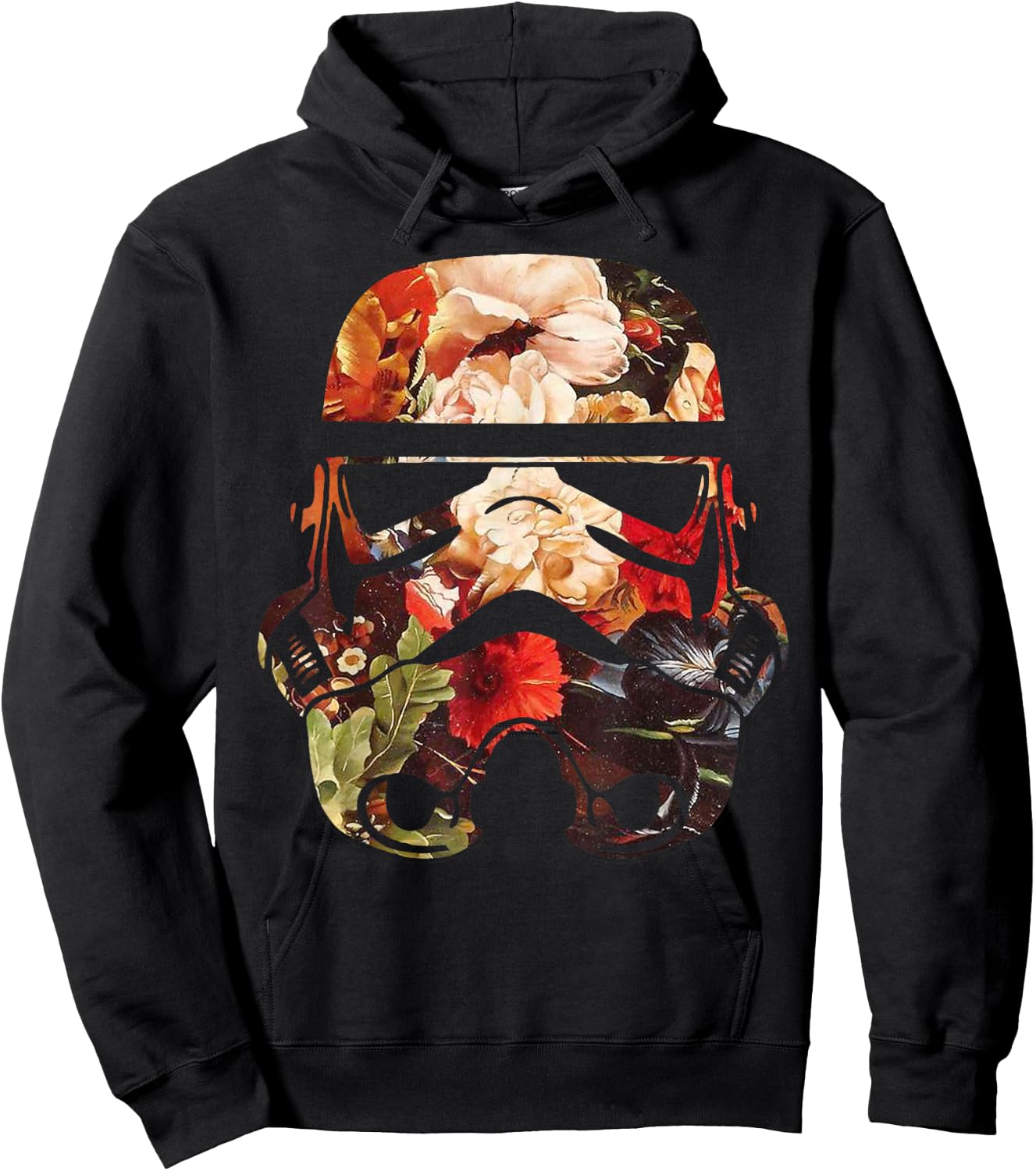 Star Wars Blooming Stormtrooper Floral Fill Hoodie - Hoodie | Black