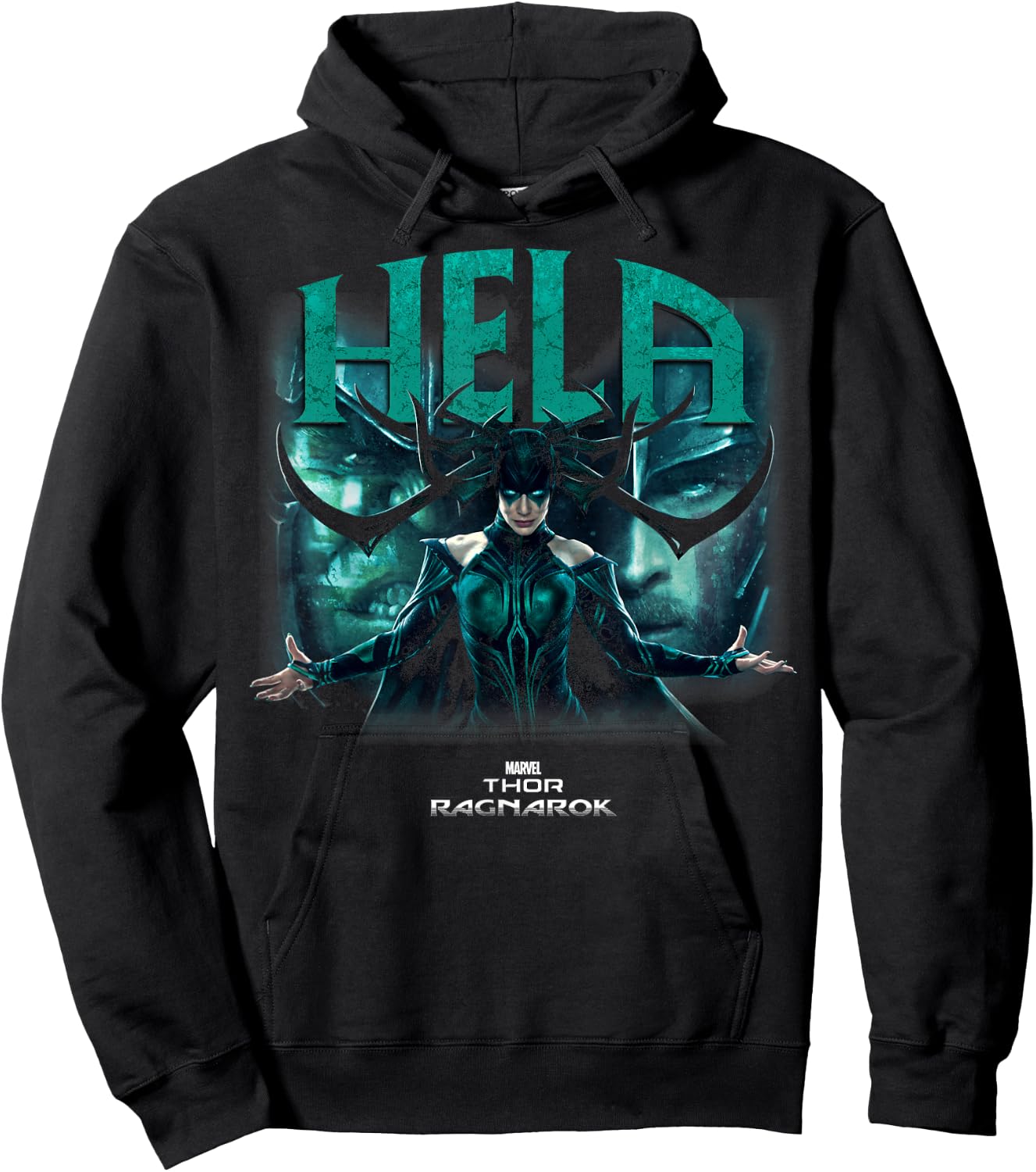 Marvel Thor Ragnarok Hela Deceiving Hands Reach Out Hoodie - Hoodie | Black