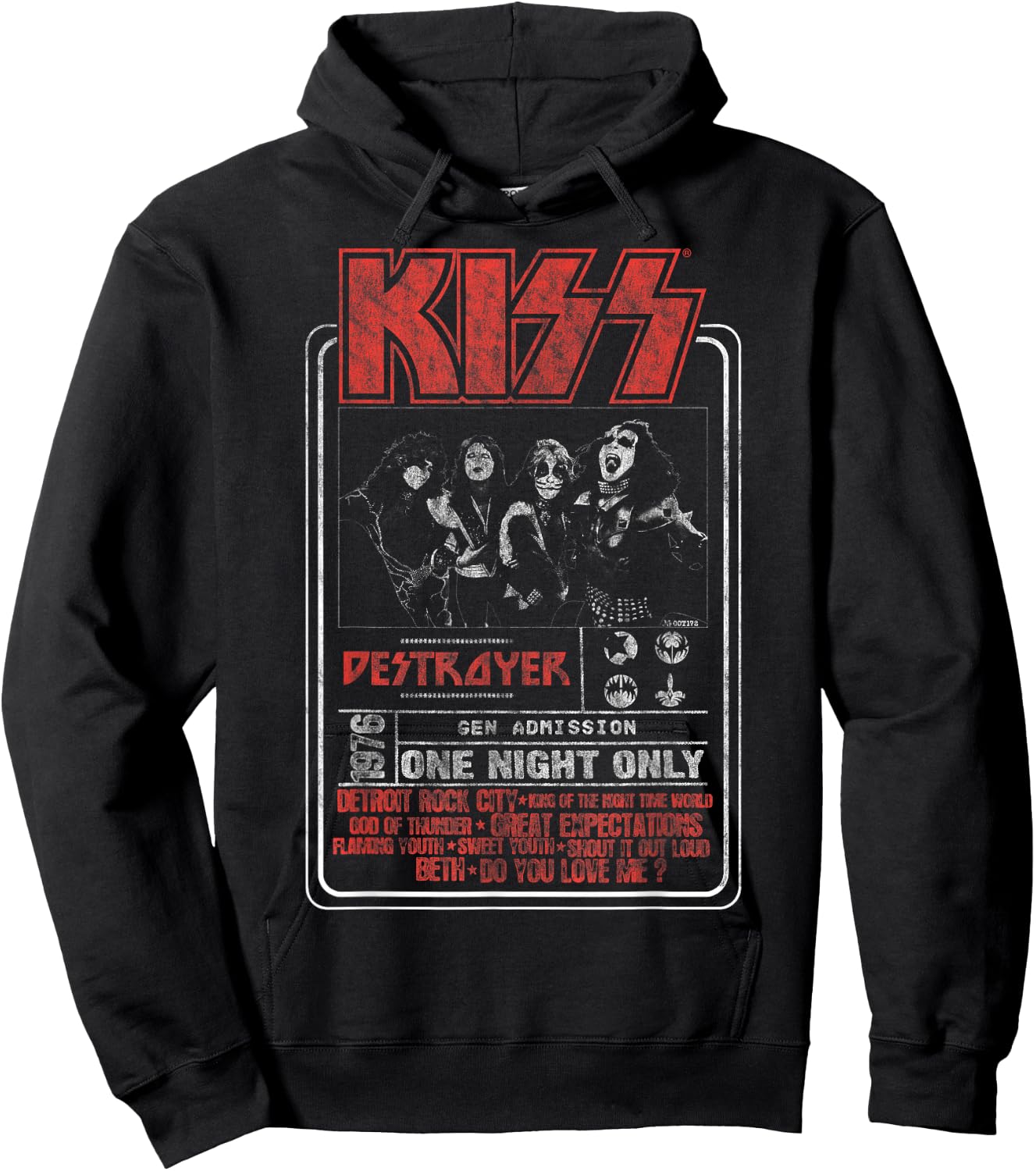 KISS - One Night Only Hoodie - Hoodie | Black