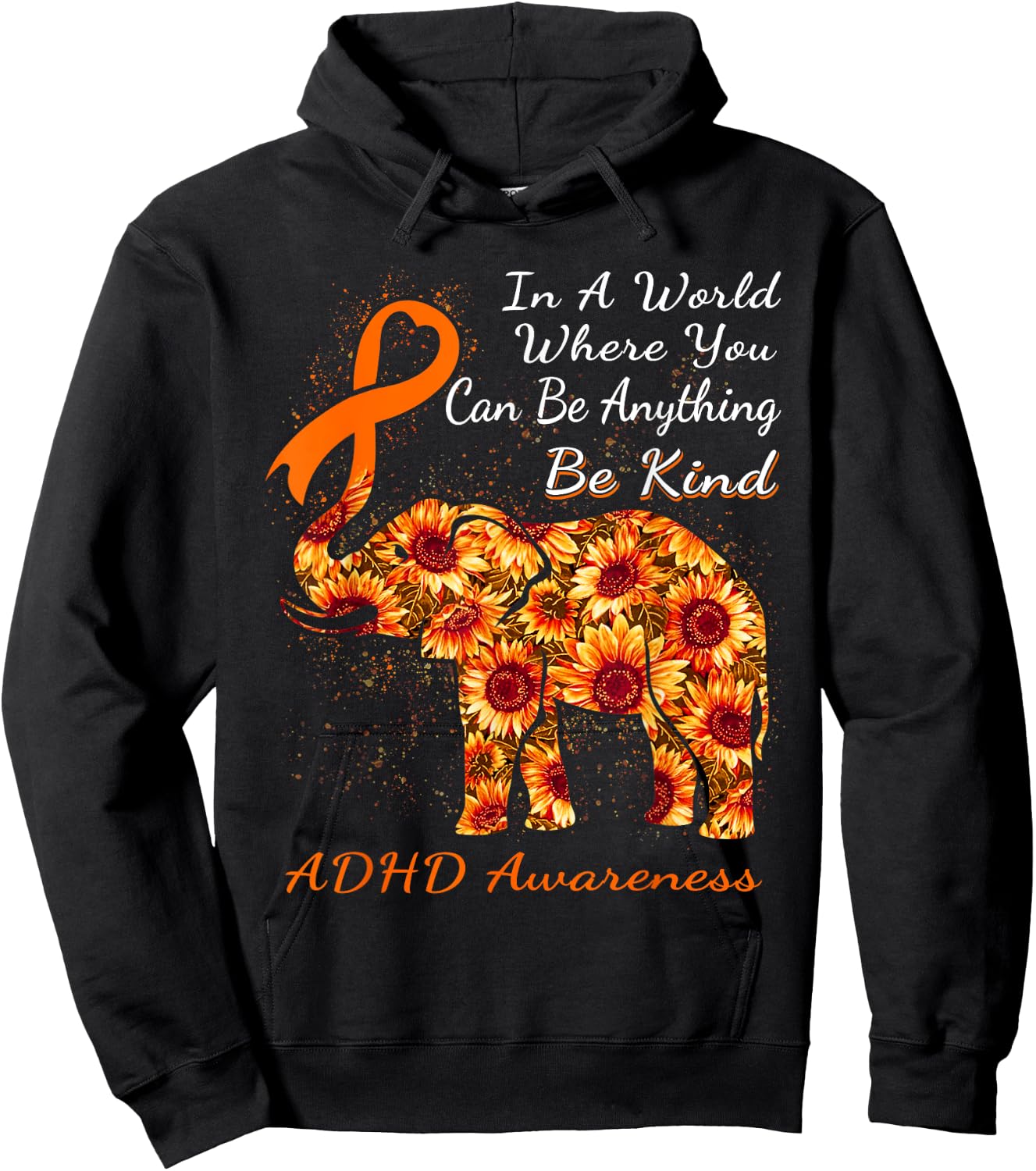 In A World Where You Can Be Anything ADHD Hoodie - Hoodie | Black