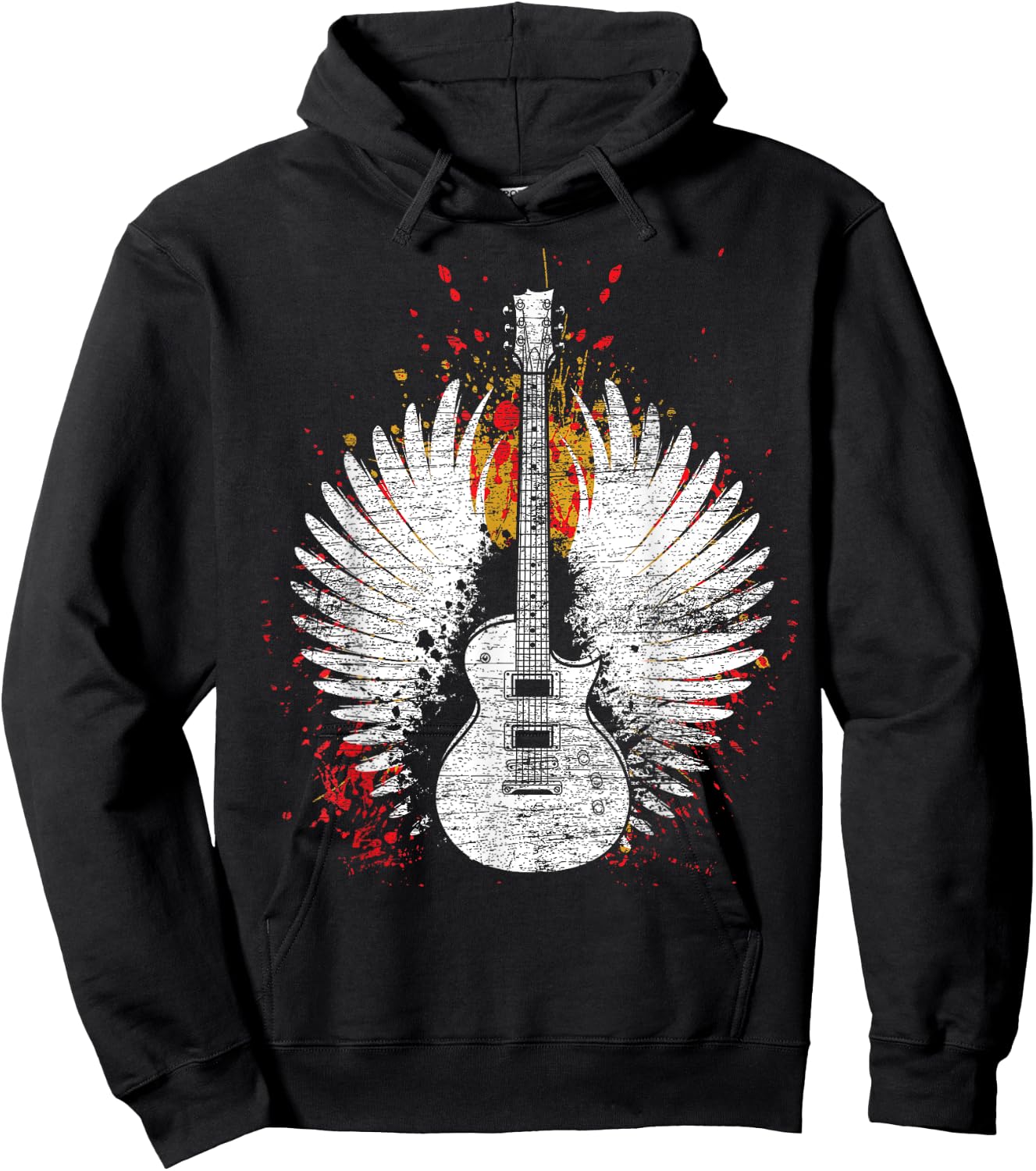 Vintage Guitar Hoodie - Hoodie | Black