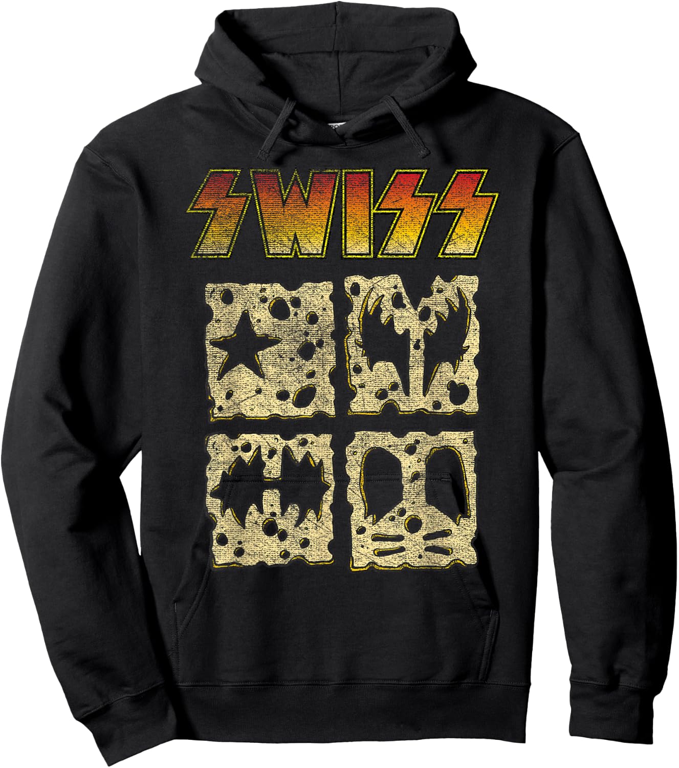 Cool Keto Cheesy Rock Roll Band Hoodie - Hoodie | Black