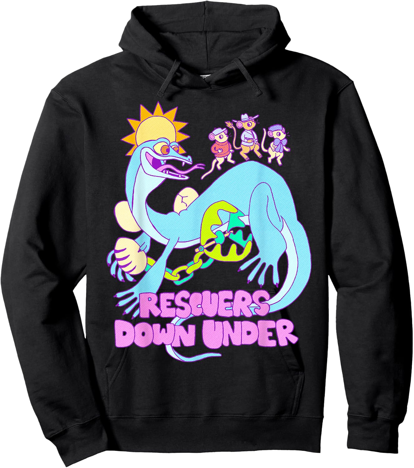 Disney Rescuers Down Under Joanna Stealing Graphic Hoodie - Hoodie | Black