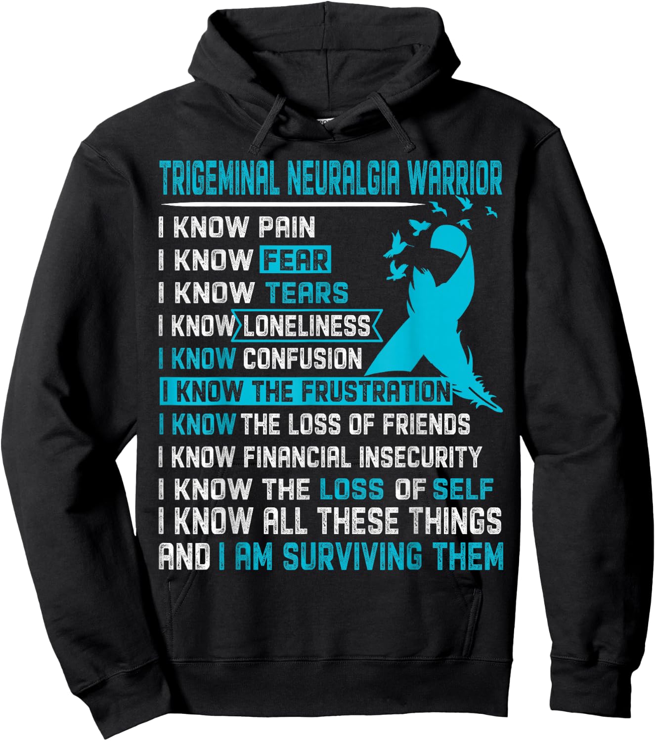 Trigeminal Neuralgia Warrior Men Hoodie - Hoodie | Black