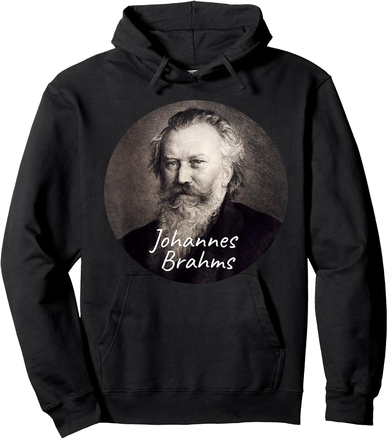 Johannes Brahms Composer Portrait Hoodie - Hoodie | Black