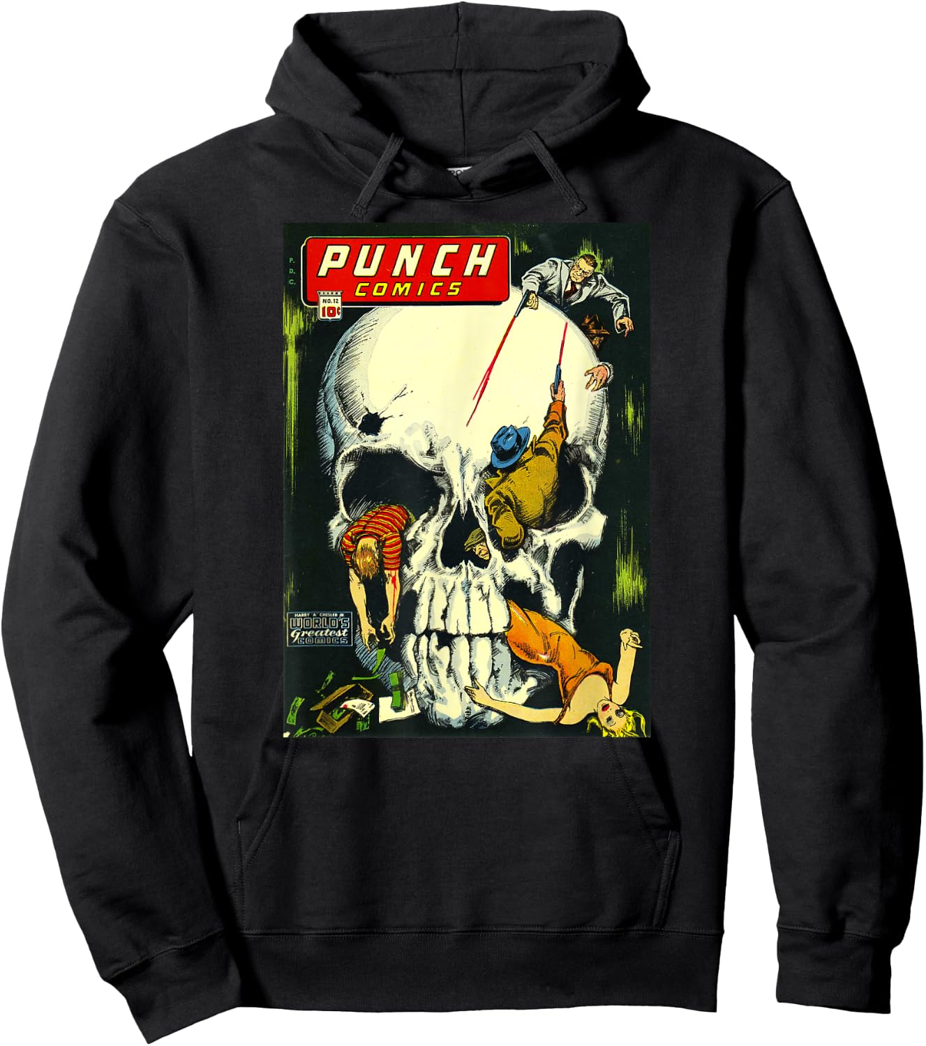 Classic Monster Poster Horror Comic Book Hoodie - Hoodie | Black