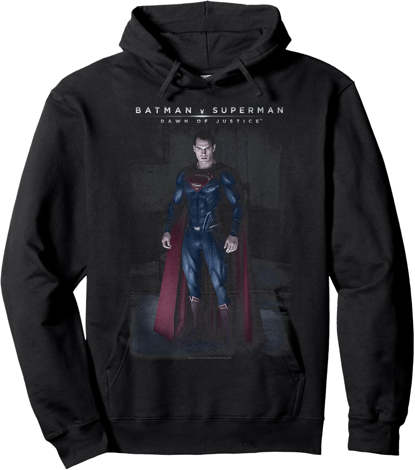 Batman v Superman Stand Tall T Shirt Hoodie - Hoodie | Black