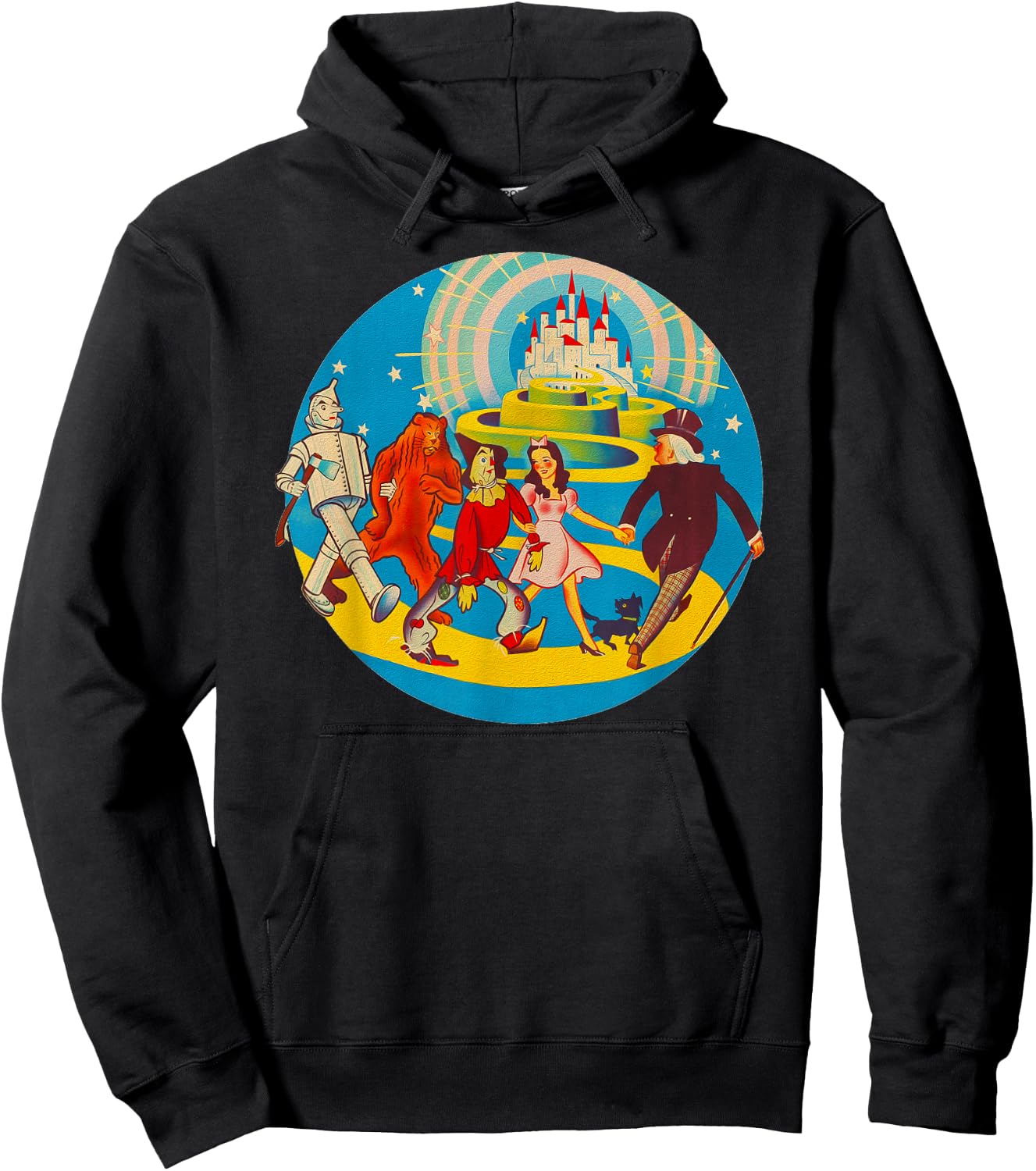 The Wizard of OZ Art Tin Man Lion Scarecrow Dorothy Hoodie - Hoodie | Black