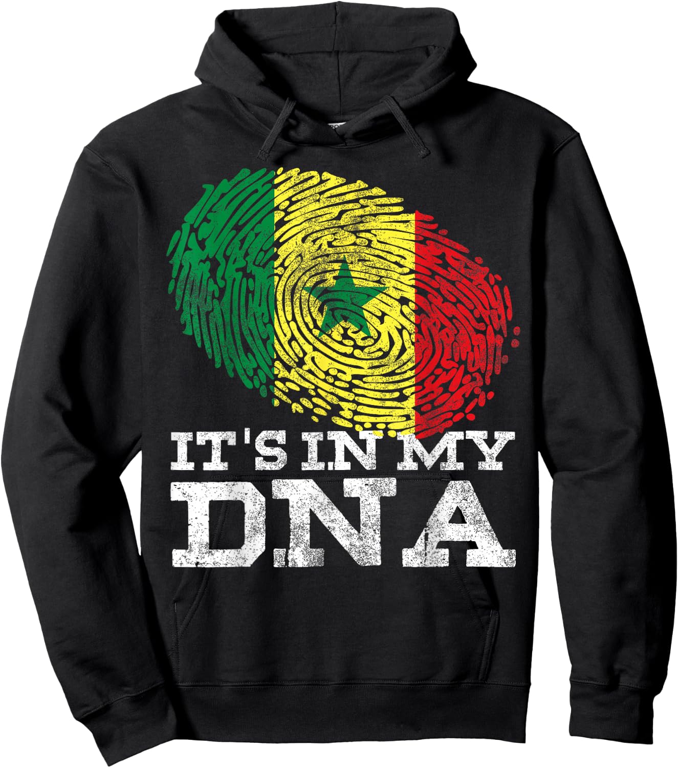 It's In My DNA Senegalese Gifts Afro-American Senegal Flag Hoodie - Hoodie | Black