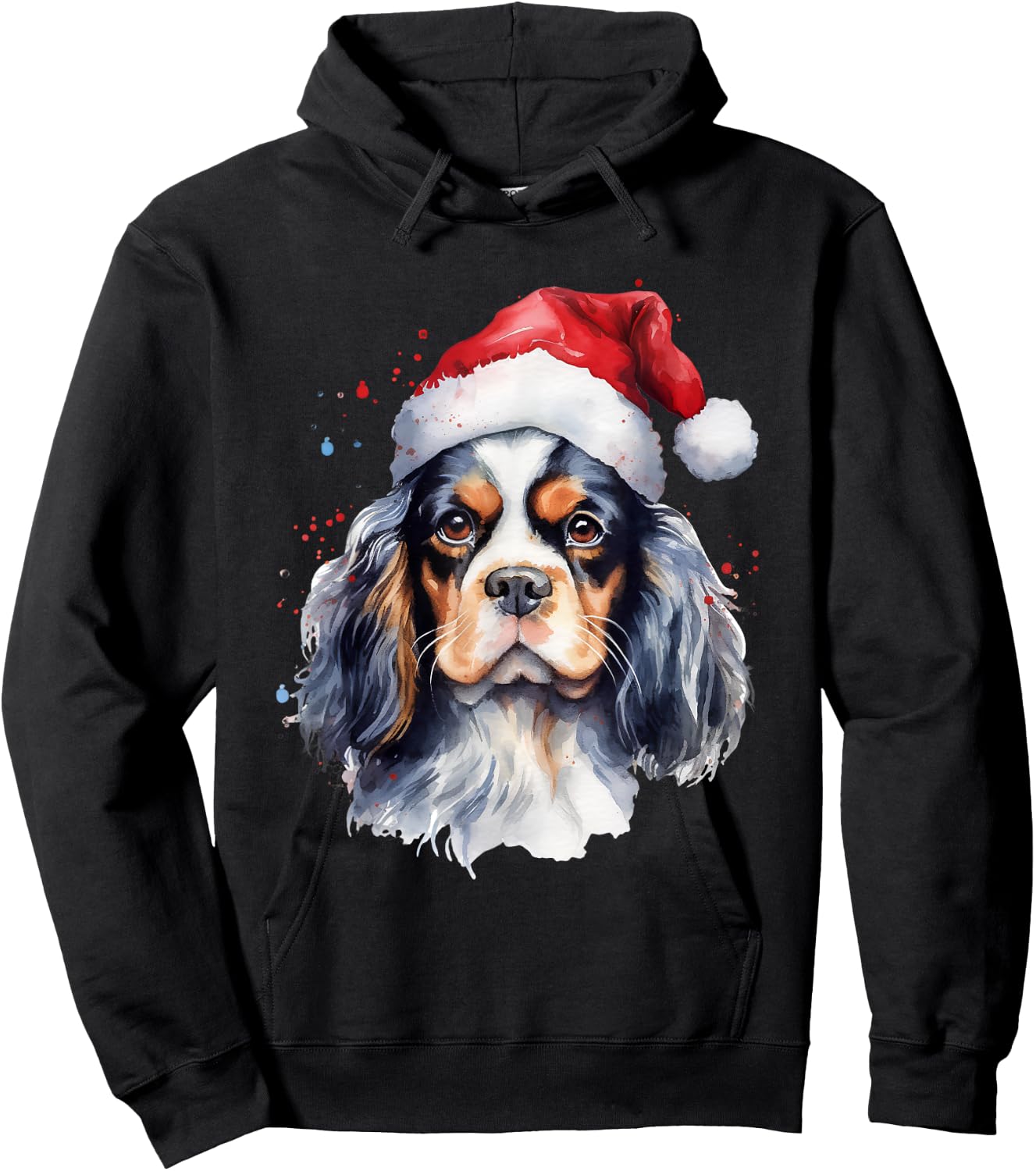 Cavalier King Charles Christmas Dog Hoodie - Hoodie | Black