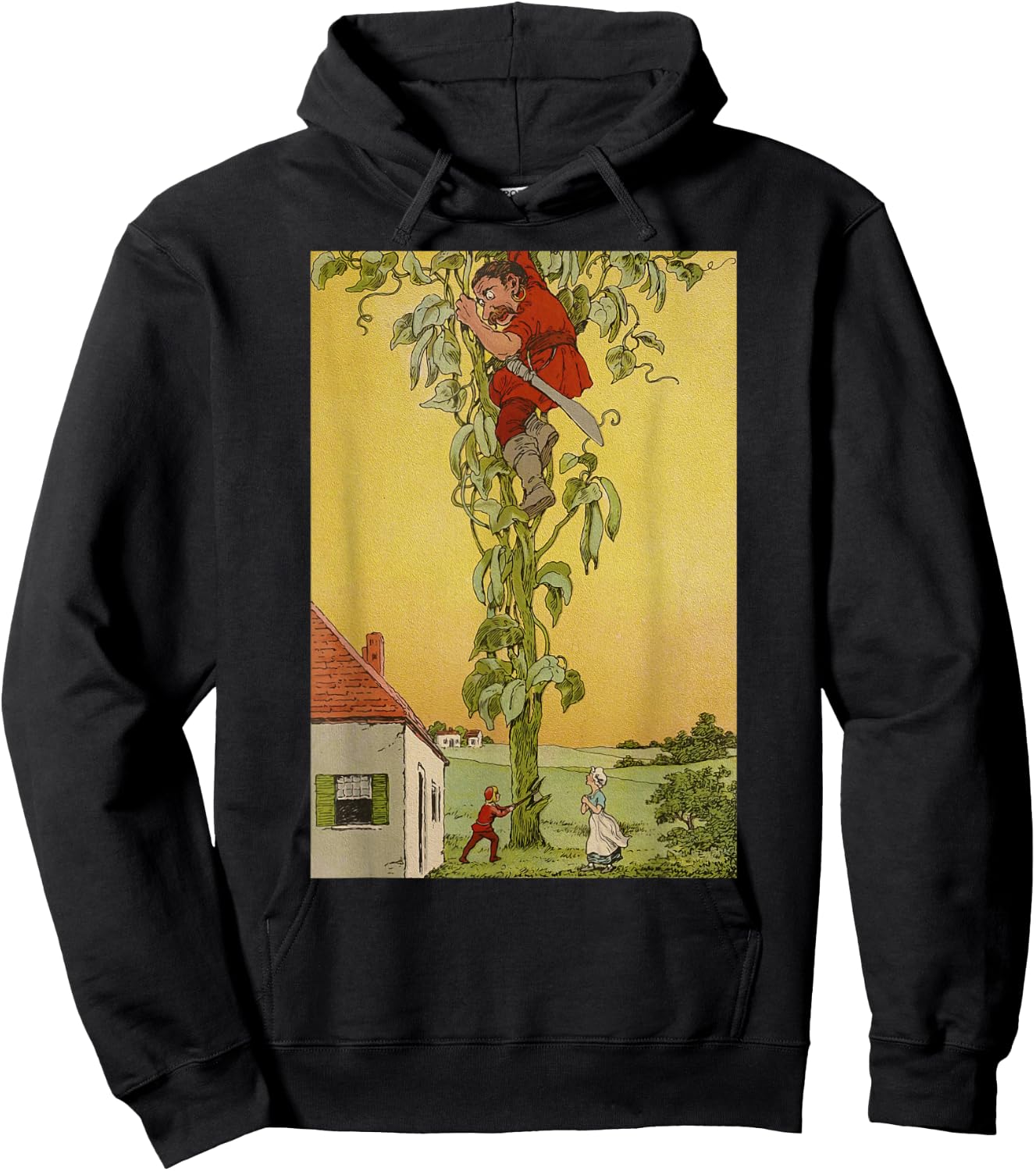 Jack and the Beanstalk -Fairytale Giant Hoodie - Hoodie | Black