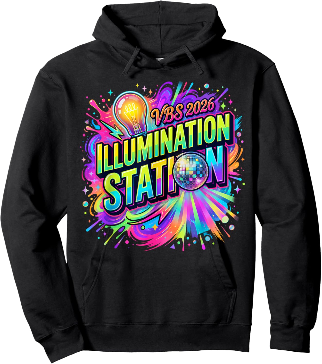 VBS Crew 2026 Illumination Station Vacation Bible School Hoodie - Hoodie | Black