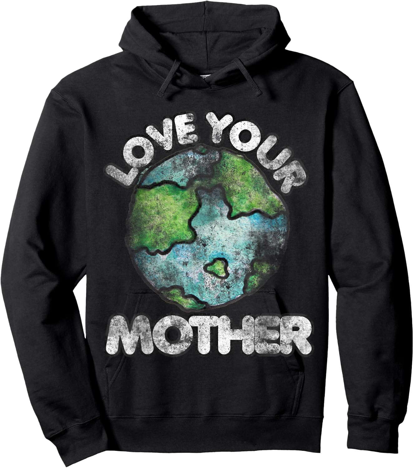 Love your mother shirt vintage earth day Hoodie - Hoodie | Black