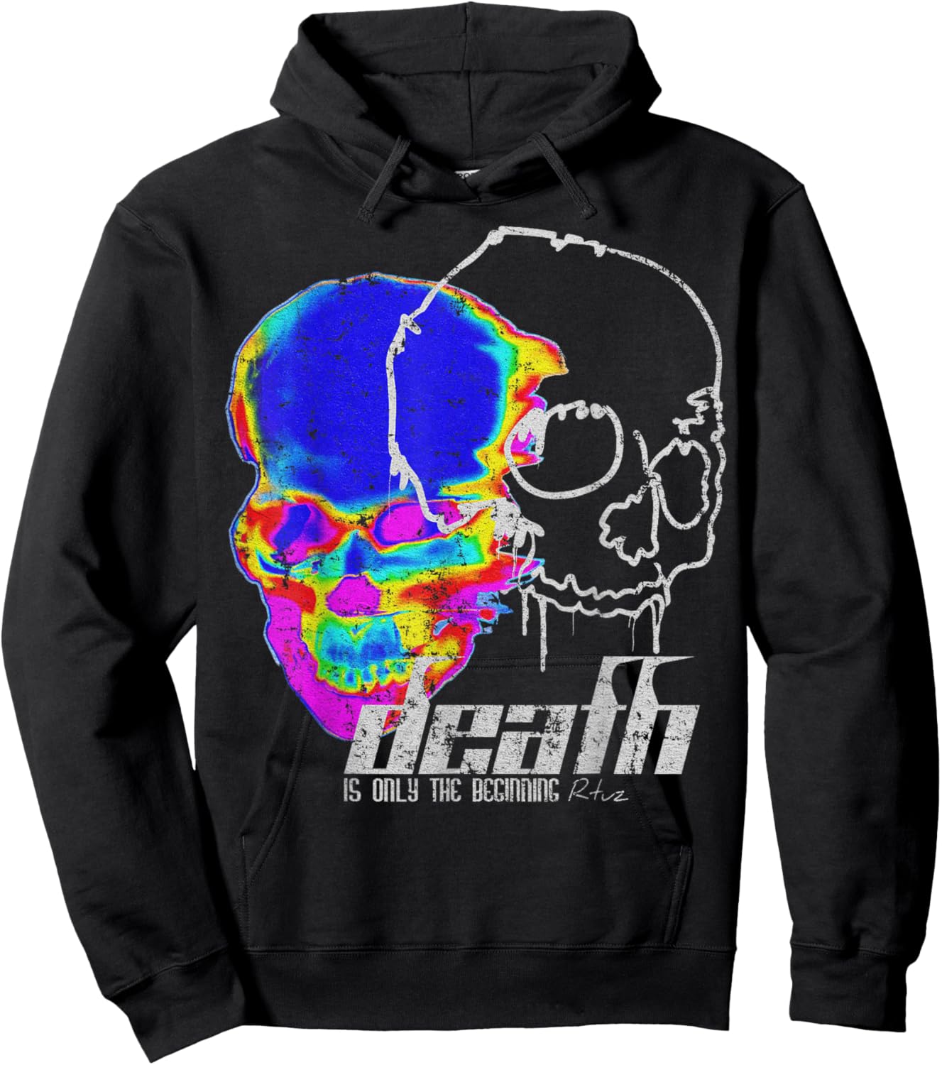 Aesthetic Clothes Retro Vintage Streetwear Fashion Women Men Hoodie - Hoodie | Black