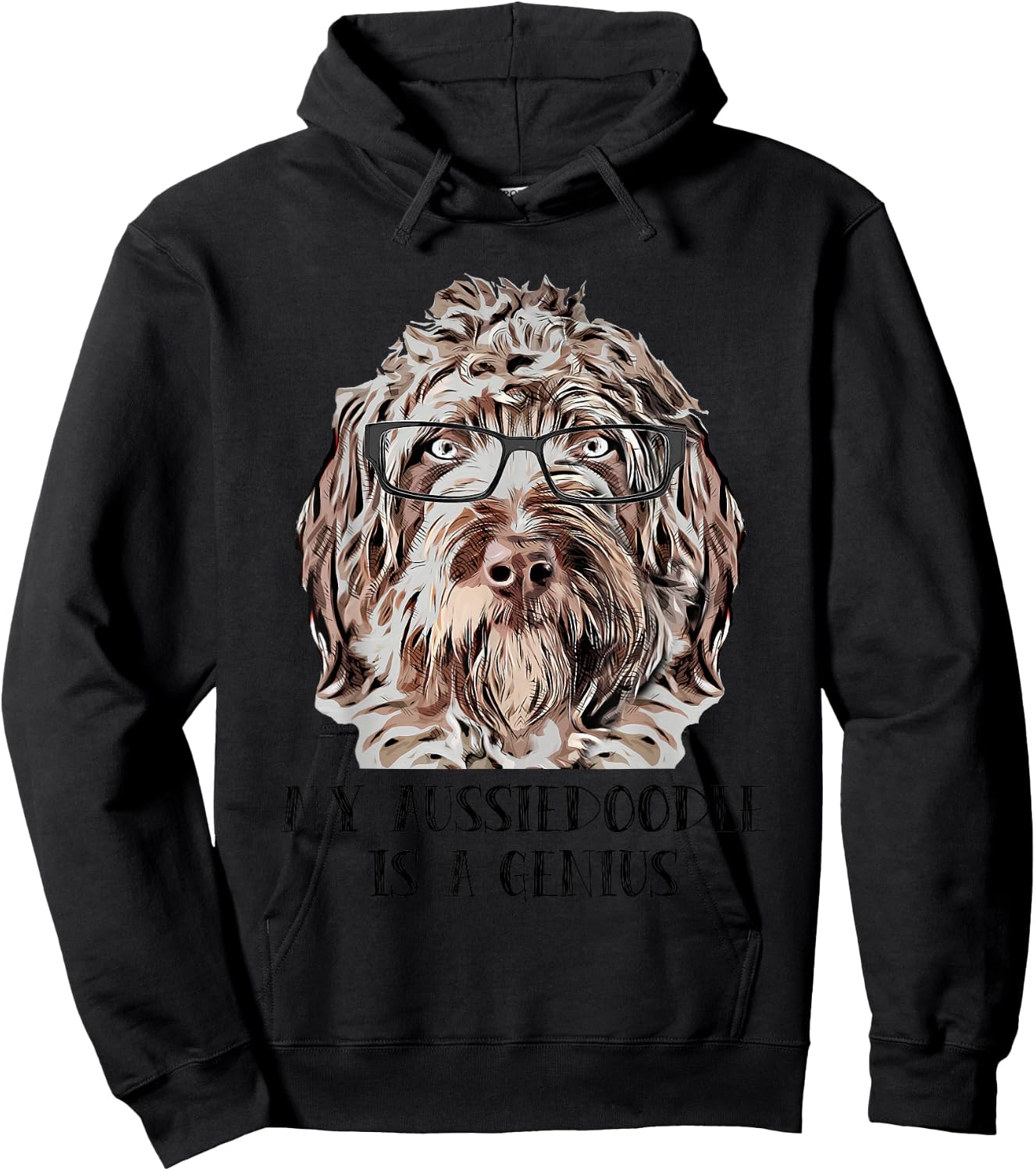 Genius Aussiedoodle Hoodie - Hoodie | Black