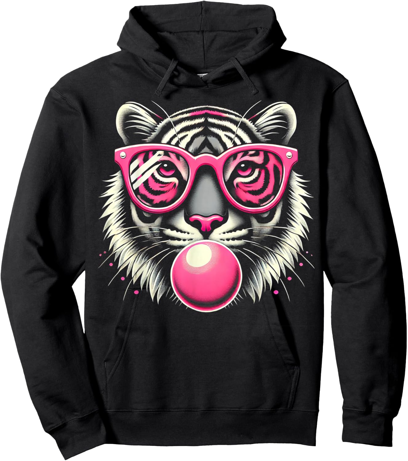 Tiger Face Wild Animal Hoodie - Hoodie | Black
