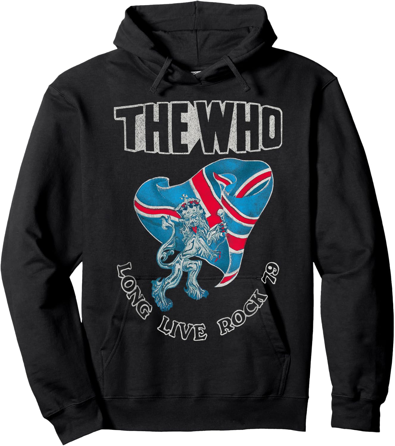 The Who Official Long Live Rock 79 Hoodie - Hoodie | Black