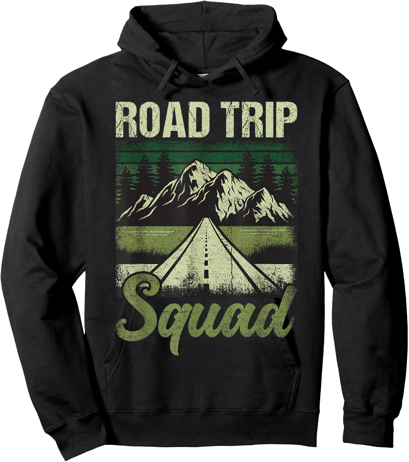 Funny Road Trip Squad Design for Travel Lovers Hoodie - Hoodie | Black