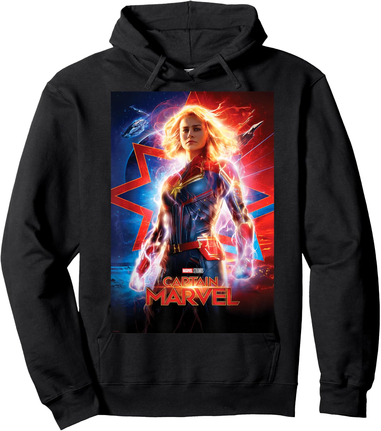 Marvel Captain Marvel Suited Up Poster Hoodie - Hoodie | Black