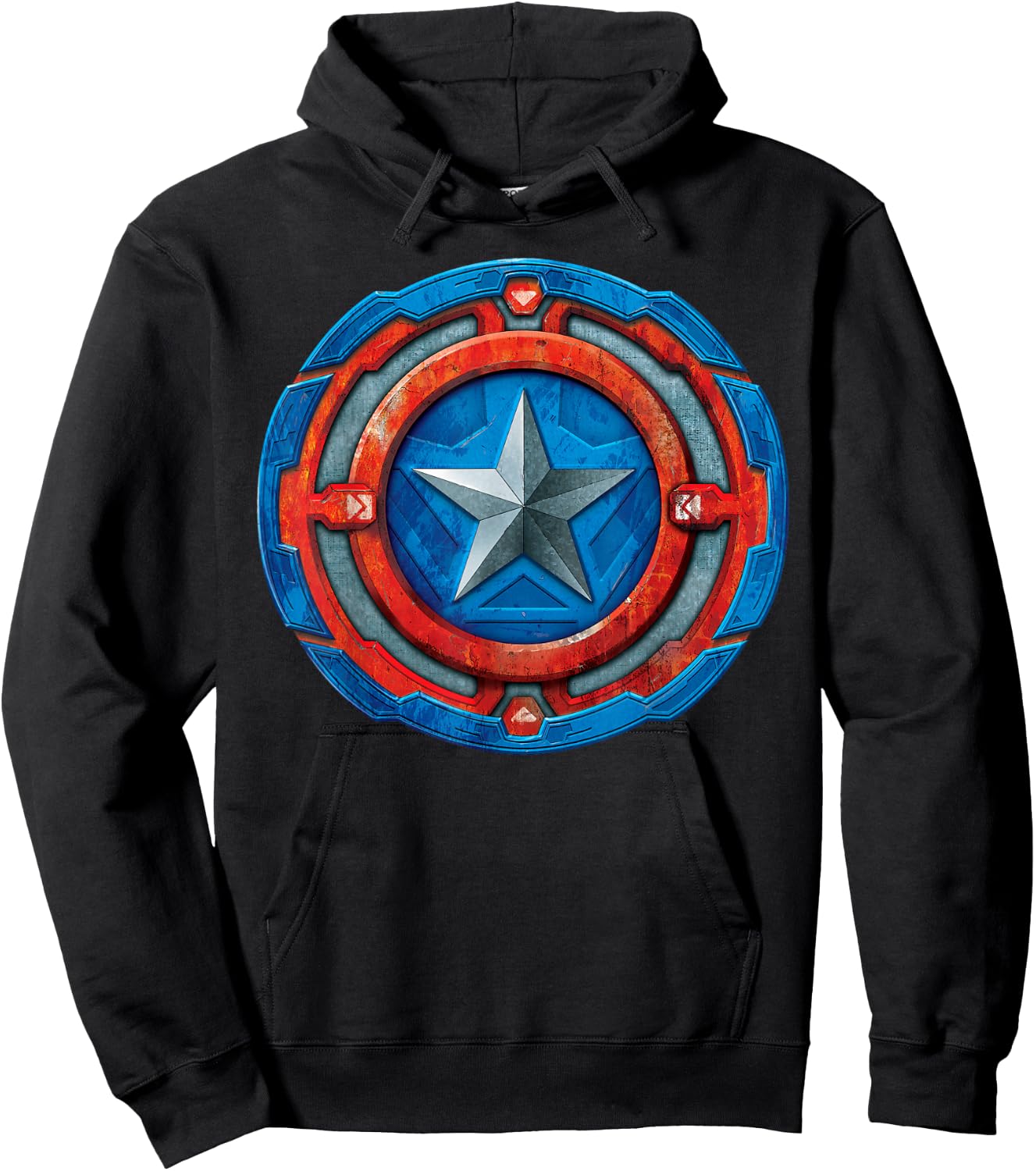 Marvel Avengers Mech Strike Captain America Hoodie - Hoodie | Black