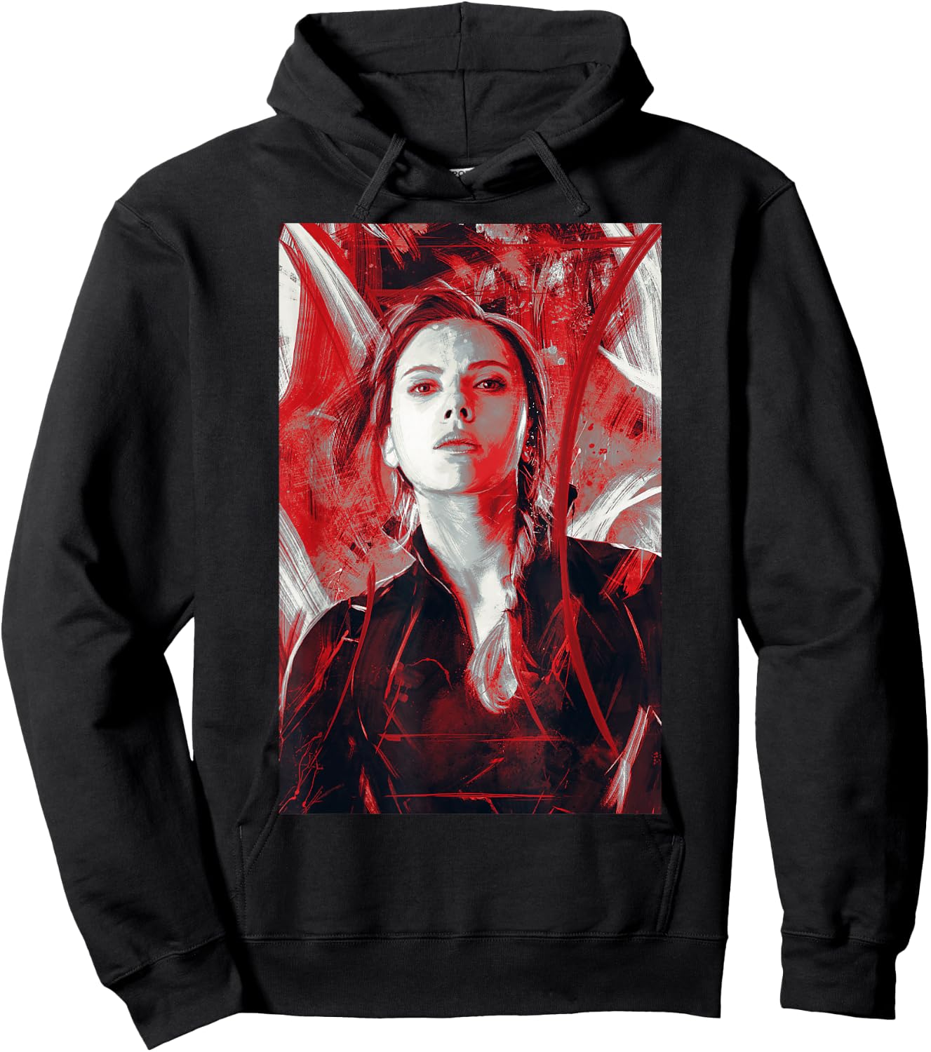 Marvel Avengers Endgame Black Widow Painting Graphic Hoodie - Hoodie | Black