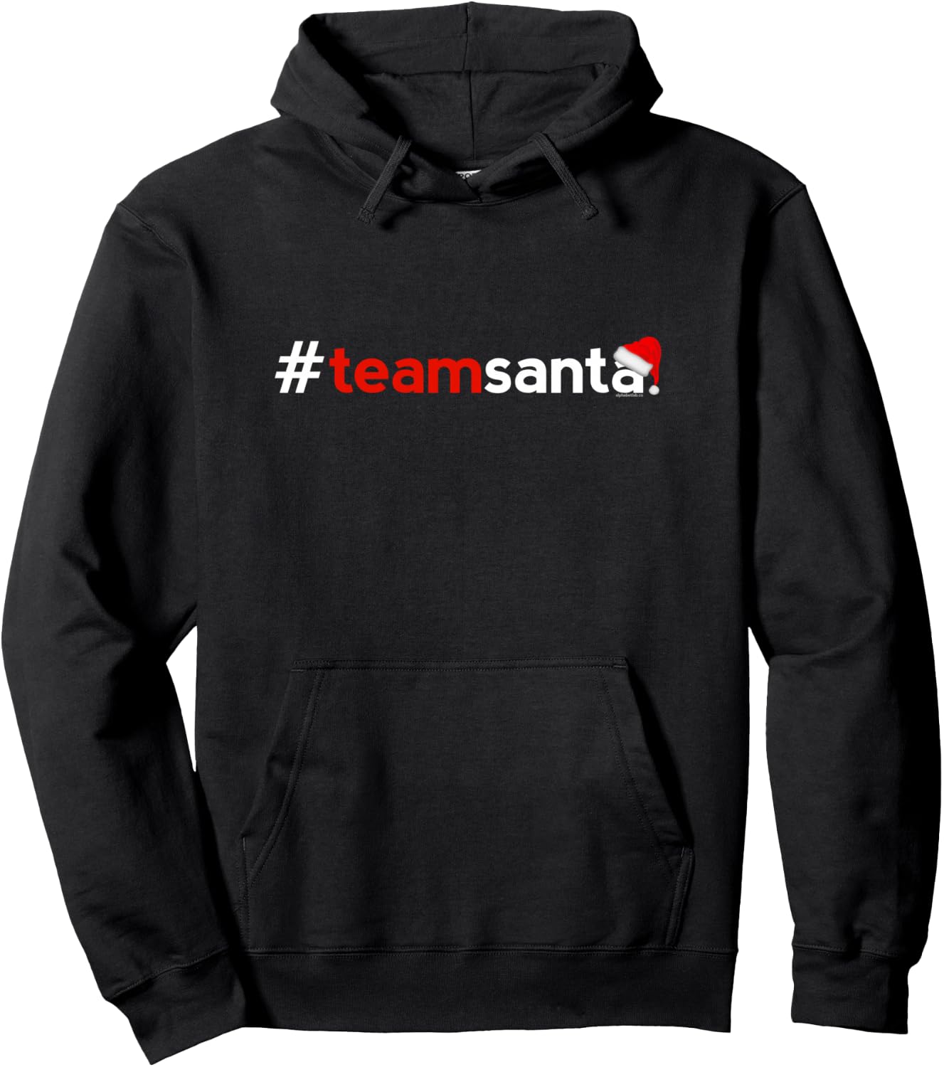 Christmas Shirts Women Kids | Team Santa Cute Idea Hoodie - Hoodie | Black