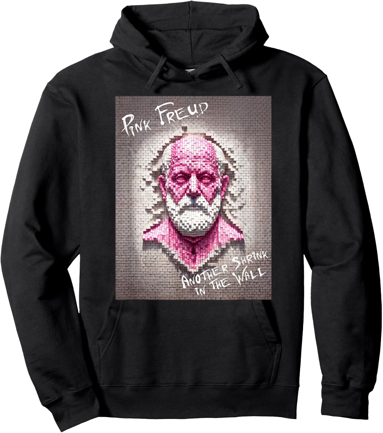 Pink Freud Another Shrink in the Wall Funny Therapy Parody Hoodie - Hoodie | Black