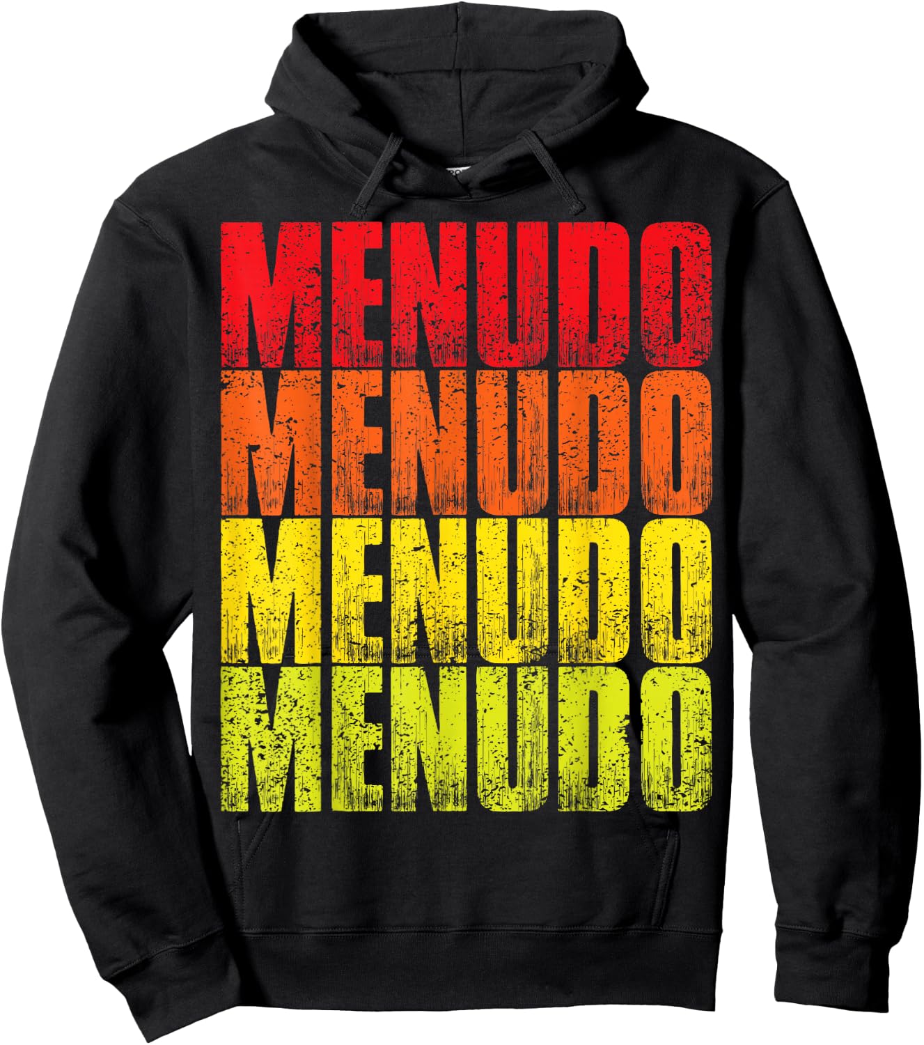 Classic Vintage Retro Menudo T- Shirt Hoodie - Hoodie | Black