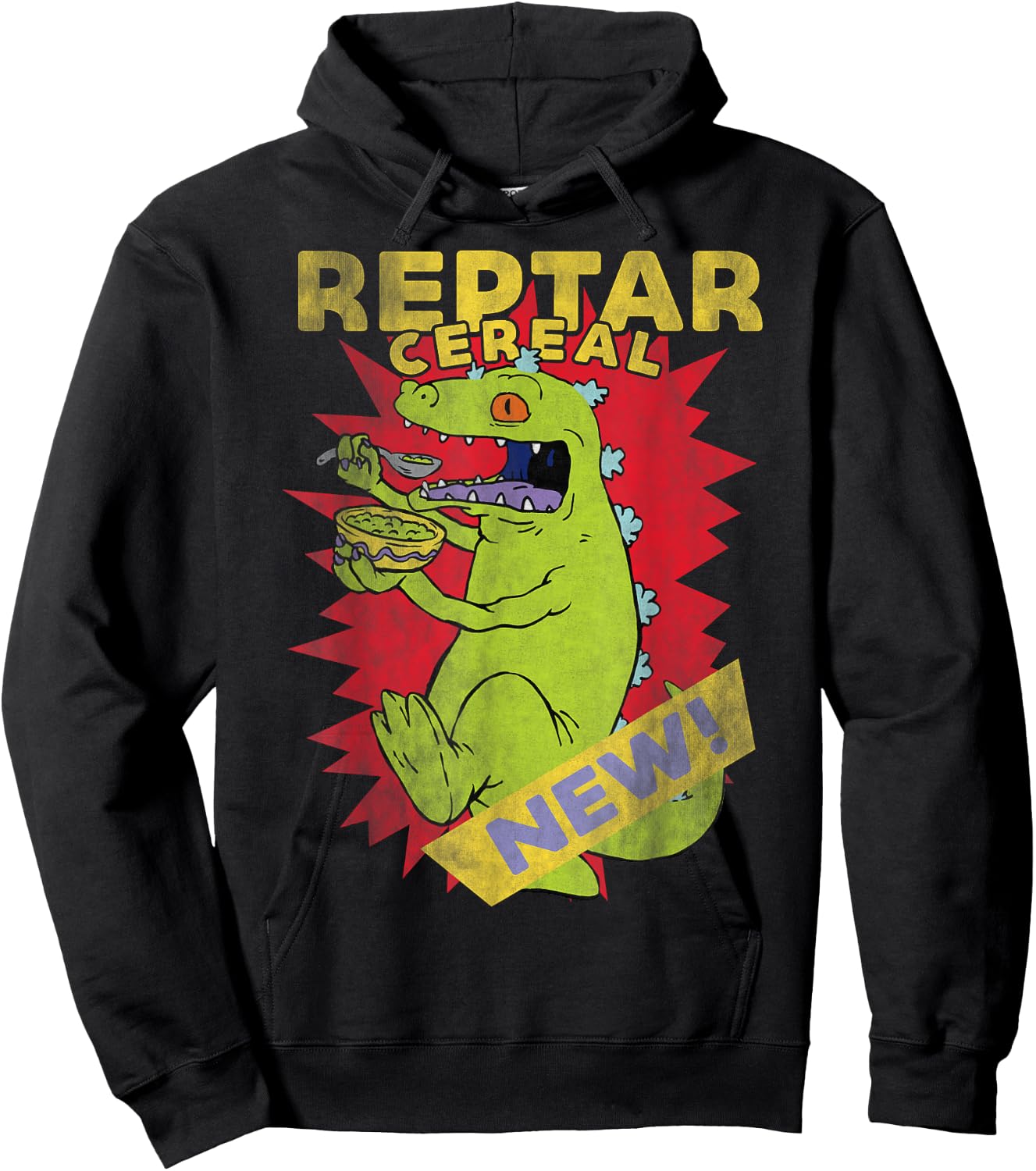 Nickelodeon Reptar Cereal Hoodie - Hoodie | Black
