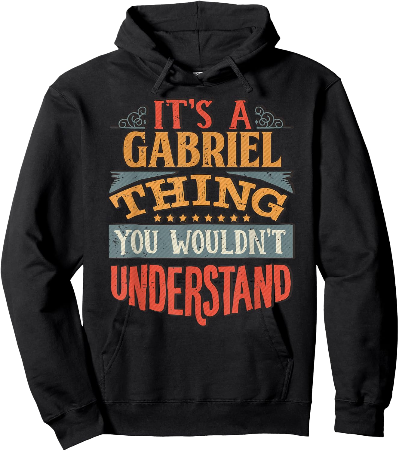 Gabriel Name Gifts By Vnz Gabriel Name Hoodie - Hoodie | Black