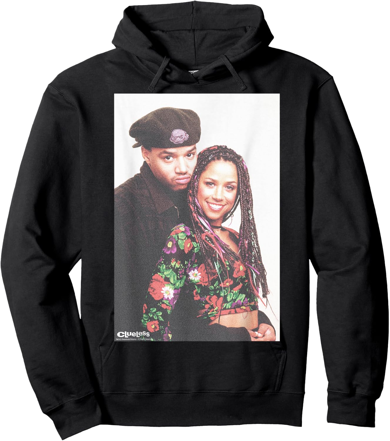 Clueless Dionne & Murray 90's Couple Poster Graphic Hoodie - Hoodie | Black