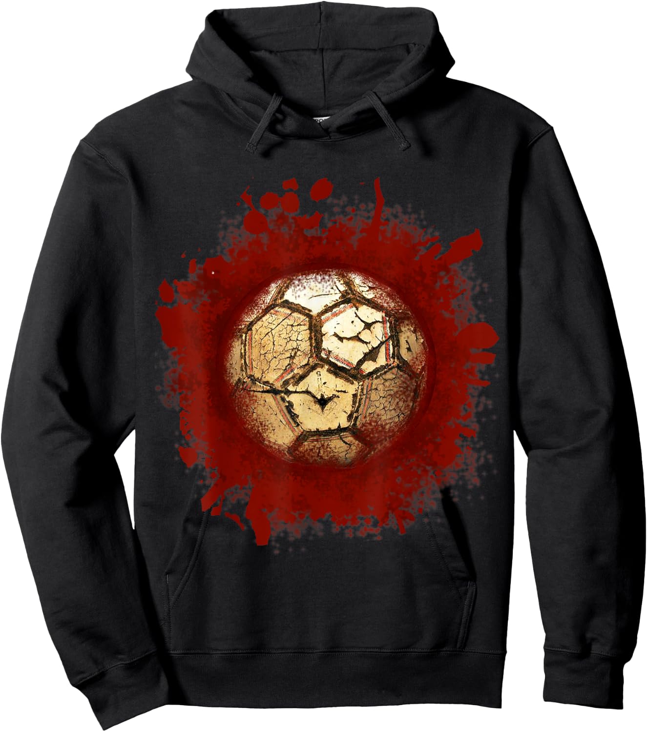 Zombie Soccer Blood Funny Scary Player Halloween Costume Hoodie - Hoodie | Black