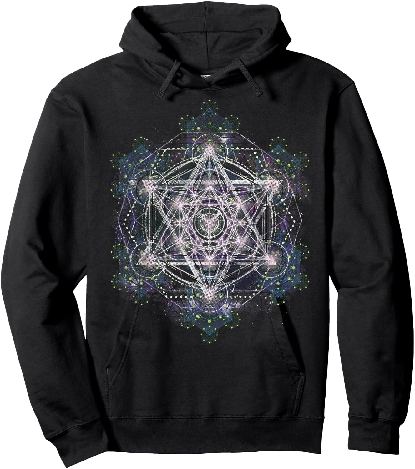 Metatron Cube Sacred Geometry Shirt - Spiritual Yoga Hoodie - Hoodie | Black