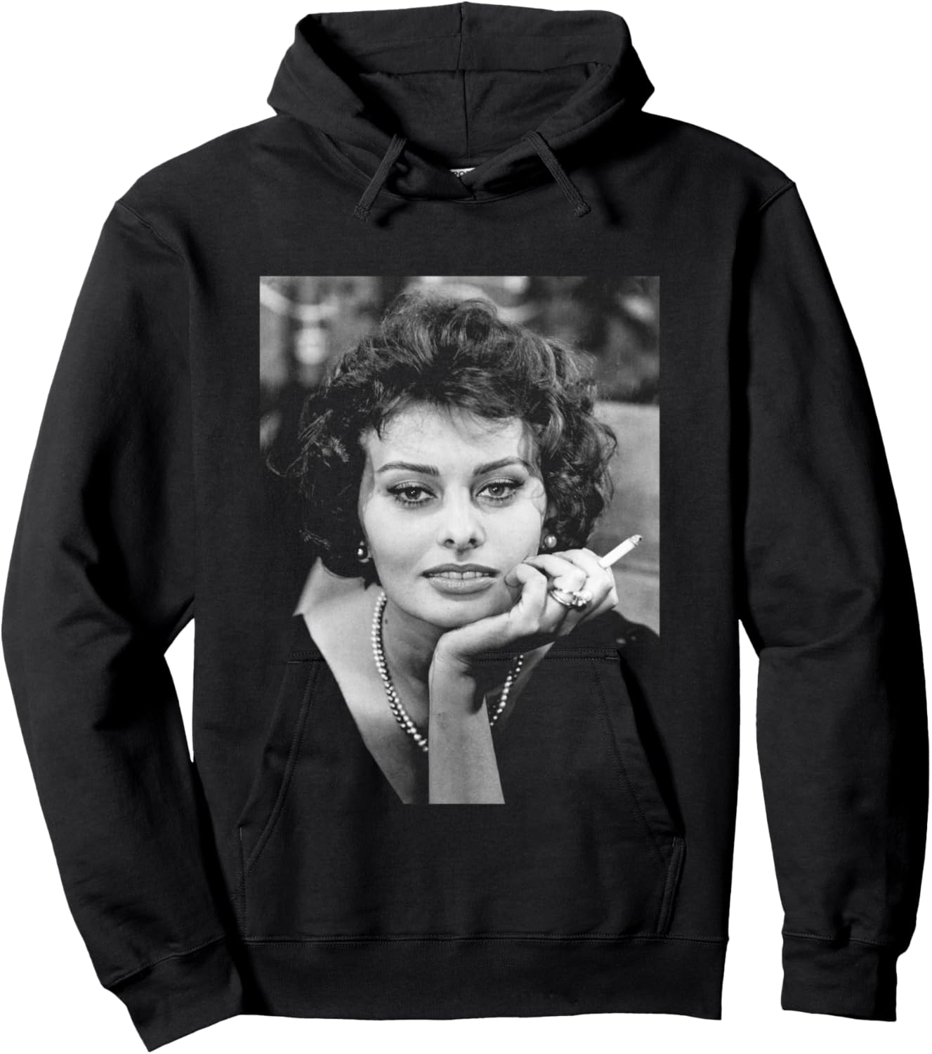 Sophia Loren Houseboat Millionairess Actress 1957 Hoodie - Hoodie | Black