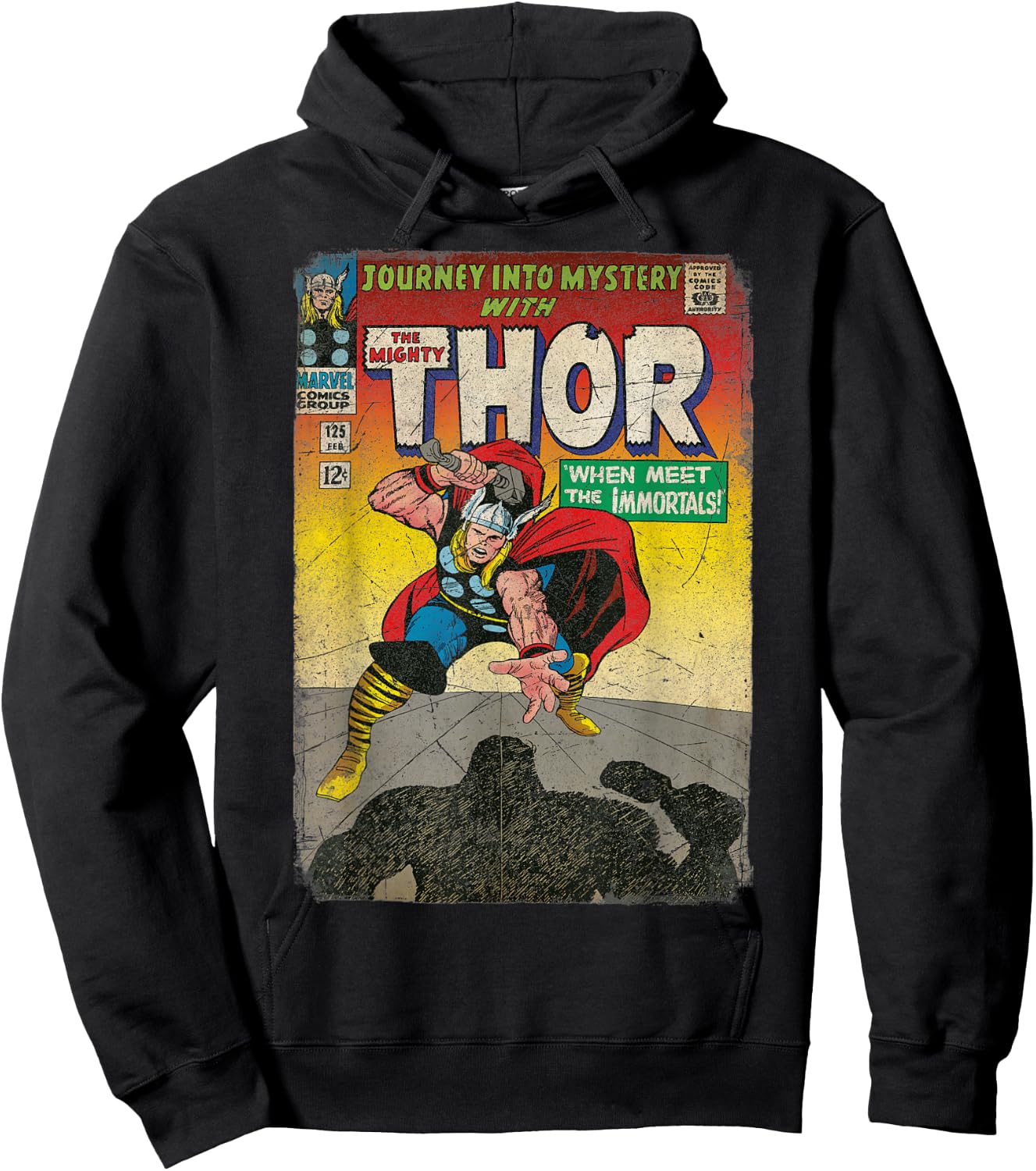 Marvel The Mighty Thor Journey Into Mystery Retro Comic Hoodie - Hoodie | Black