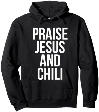 Praise Jesus And Chili Funny Cook Off Hoodie - Hoodie | Black