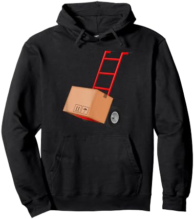 Dolly Hand Truck Cart Moving Funny Hoodie - Hoodie | Black