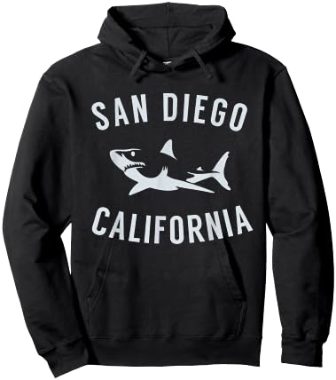 San Diego California T Shirt Shark CA Souvenirs Hoodie - Hoodie | Black