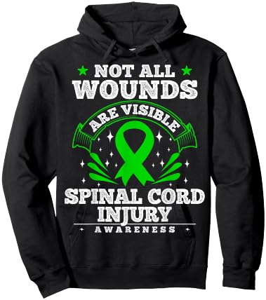 Gift Spinal Cord Injury Patients - SCI Awareness Ribbon Hoodie - Hoodie | Black