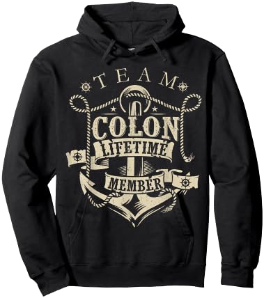 Team COLON Lifetime Member Vintage COLON Family Name Hoodie - Hoodie | Black