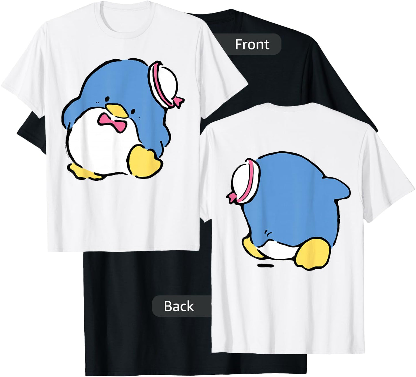 Tuxedosam Front and Back Shirt T-Shirt - T-Shirt | Black