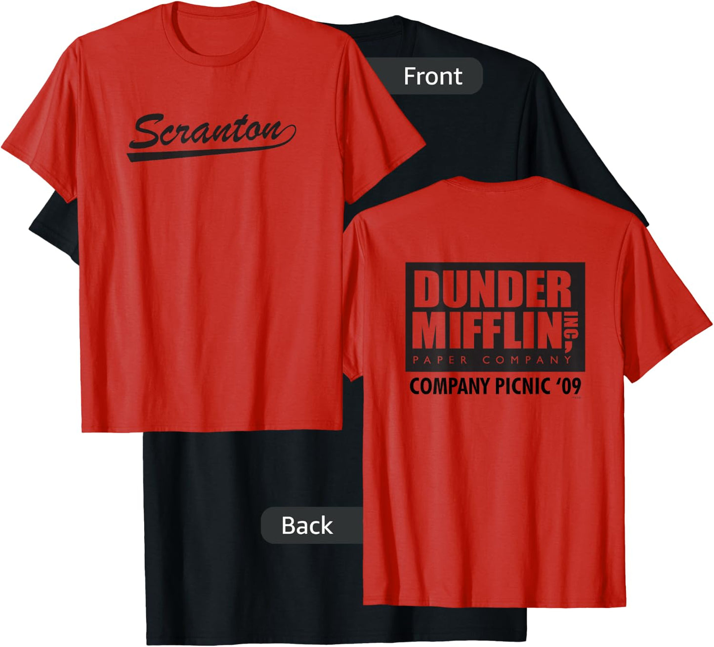 The Office Scranton Branch Picnic As Seen On T-Shirt - T-Shirt | Black